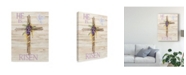 Trademark Global Kathleen Parr Mckenna Easter Blessing Saying III with Cross V2 Canvas Art - 15" x 20"
